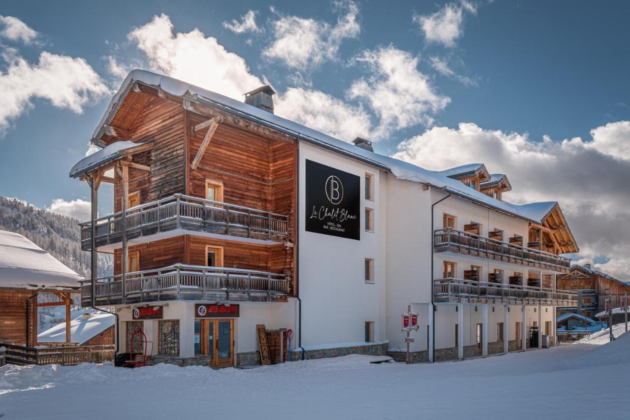 Le Chalet Blanc Hotel & Spa Montgenevre Bagian luar foto